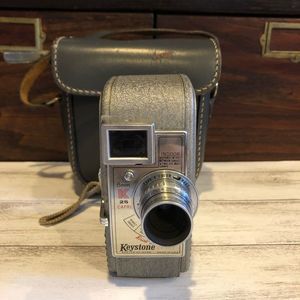 Vintage Keystone 8mm Capri Camera & Leather Case